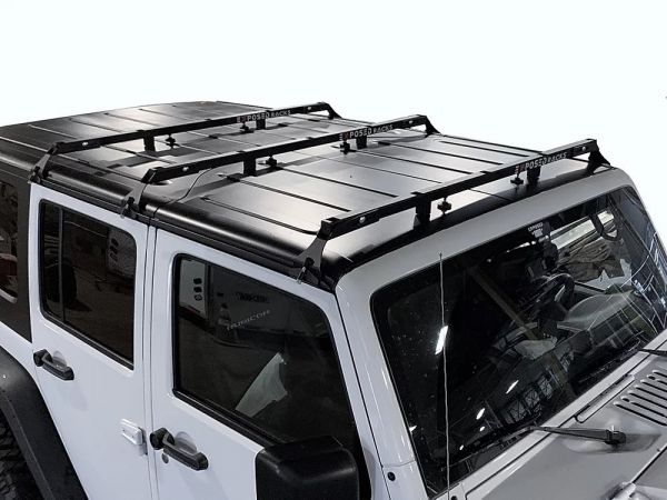 Exposed Racks Hardtop Tent Roof Rack for 07-18 Jeep Wrangler Unlimited JK  4-Door 8-00-97JKU-
