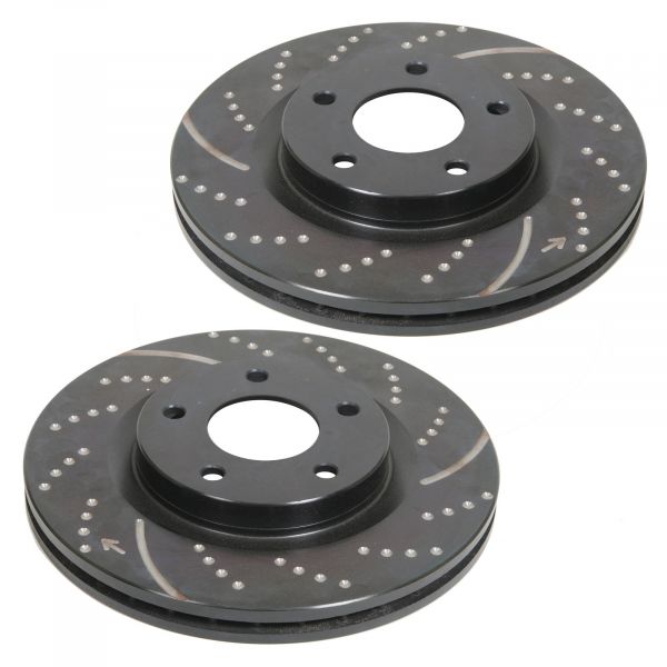 Buy EBC 3GD Series Sport Slotted Front Rotors For 2000-06 Jeep Wrangler TJ  Models & Cherokee XJ (Pair) GD1256 for CA$