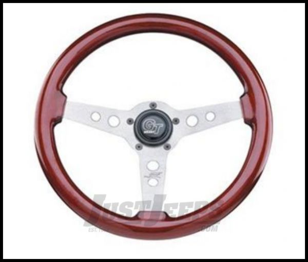 Buy Grant Products Formula GT 3 Spoke Steering Wheel With Satin Aluminum  Spokes & Mahogany Wood Grip For 1946-95 Jeep CJ Series, Wrangler YJ &  Cherokee XJ for CA$