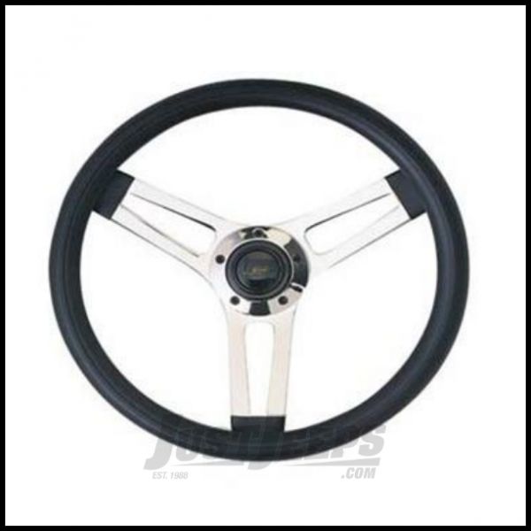 Buy Grant Products Classic Series Steering Wheel With Chrome Spokes & Black  Cushion Grip For 1946-95 Jeep CJ Series, Wrangler YJ & Cherokee XJ for  CA$