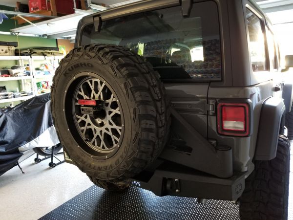 Buy Iron Cross Automotive Stubby Rear Bumper with Tire Carrier for 18+ Jeep  Wrangler JL, JLU GP-2202 for CA$1,