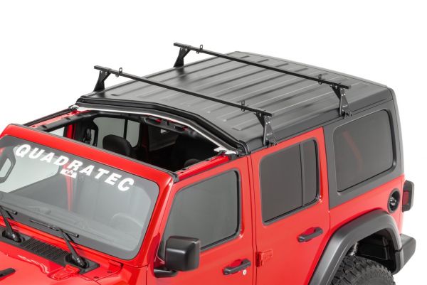Quadratec Hardtop Drip Rail Mount Cross Bar Rack for 07-18+ Jeep
