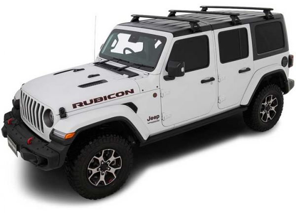 Rhino-Rack Vortex RL110 Gutter-Mount Bar Roof Rack with Black