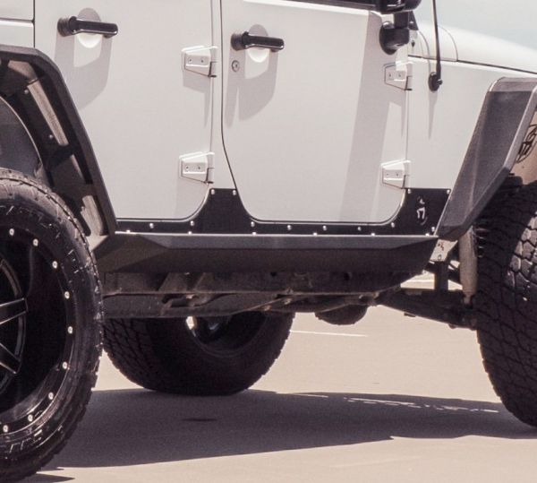 Road Armor Stealth Body Armor Rocker Panels for 07-18 Jeep Wrangler  Unlimited JK 4-Door 507ARG4B
