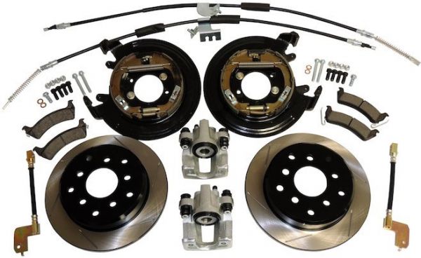 Crown Automotive Rear Disc Brake Conversion Kit for 97-06 Jeep Wrangler TJ  & 93-98 Grand Cherokee ZJ with Dana 35 Rear Axle & without ABS Brakes  RT31043