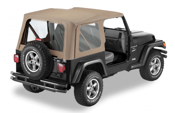 Buy BESTOP Replace-A-Top With Clear Windows In Dark Tan For 1997-02 Jeep  Wrangler TJ Fits Full Steel Doors 51127-33 for CA$