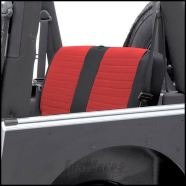 Smittybilt Xrc Rear Seat Cover In Red On Black For 2008 Jeep Wrangler Jk 4 Door Unlimited 758230 Ca 196 95 - 2008 Jeep Wrangler Red Seat Covers