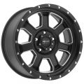 Pro Comp 43 Series Sledge, 20x9 Wheel with 5 on 5 Bolt Pattern - Satin Black and Milled Finish 5143-2973