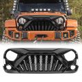 AMERICAN MODIFIED Goliath Grille with LED Amber Lights - Glossy Black for 07-17 Jeep Wrangler,2018 Jeep Wrangler JK AMJPAA00129
