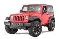 Quadratec Aluminum Modular Front Sway Bar Skid Plate Black for 10-18 Jeep Wrangler JK 12500-0218