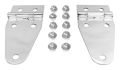RT Off-Road Stainless Stainless Hood Hinge Set for 59-83 Jeep CJ5,59-75 Jeep CJ6,76-86 Jeep CJ7,81-85 Jeep Scrambler,87-95 Jeep Wrangler,55-58 Jeep Willys RT34012